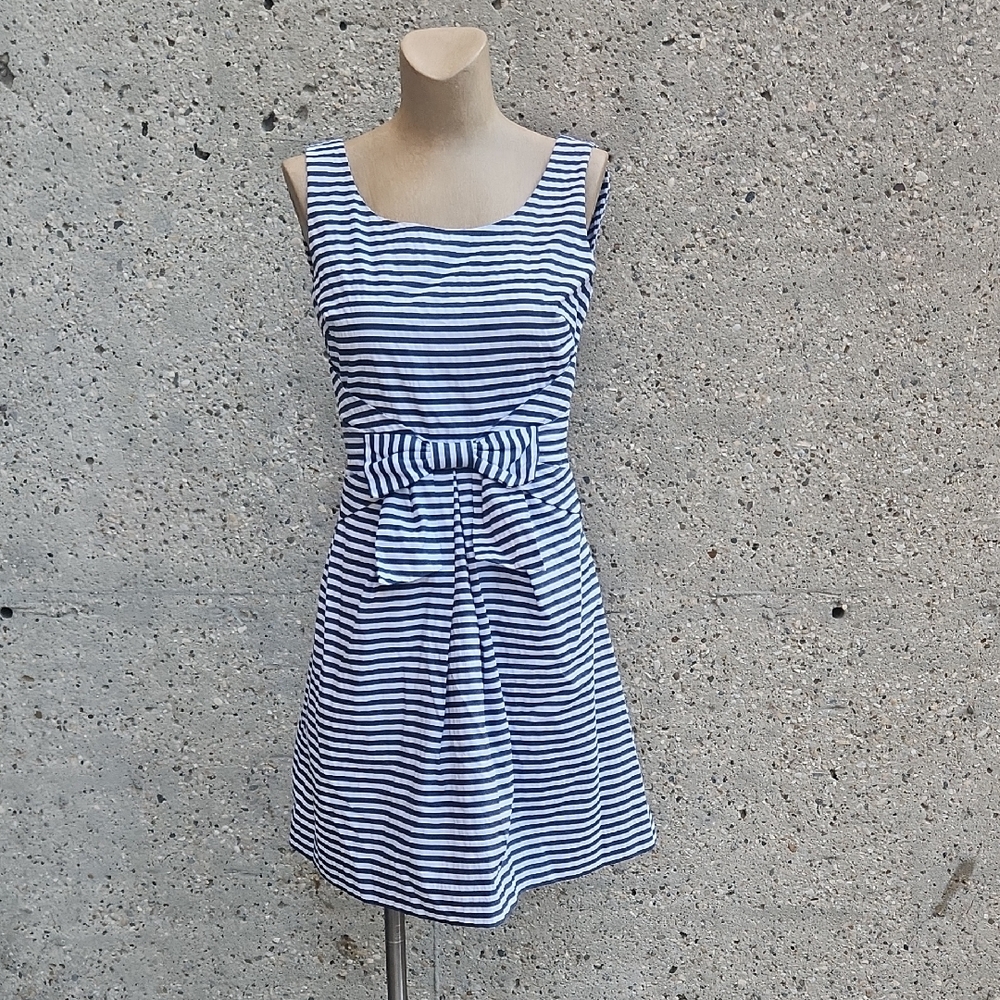 Kate Spade Navy and White Striped Mini Dress